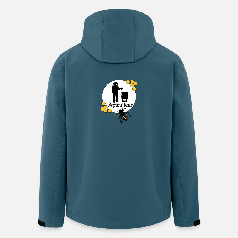 Bienenzüchter - Recycelte Männer Softshell-Jacke von Stanley/Stella - Dunkles Petrol