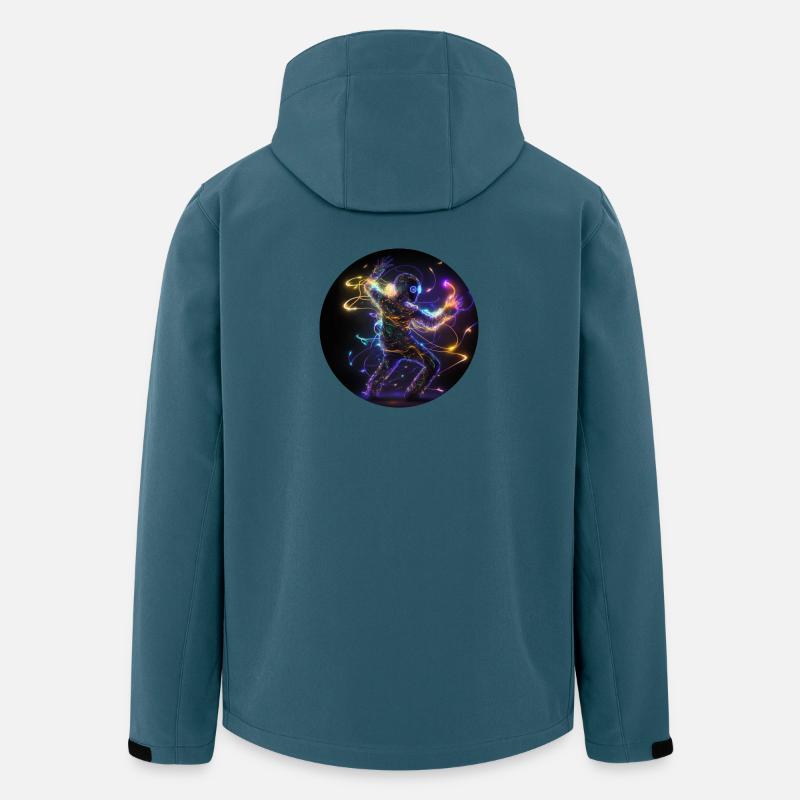 Dance Halluzination Techno - Recycelte Männer Softshell-Jacke von Stanley/Stella - Dunkles Petrol