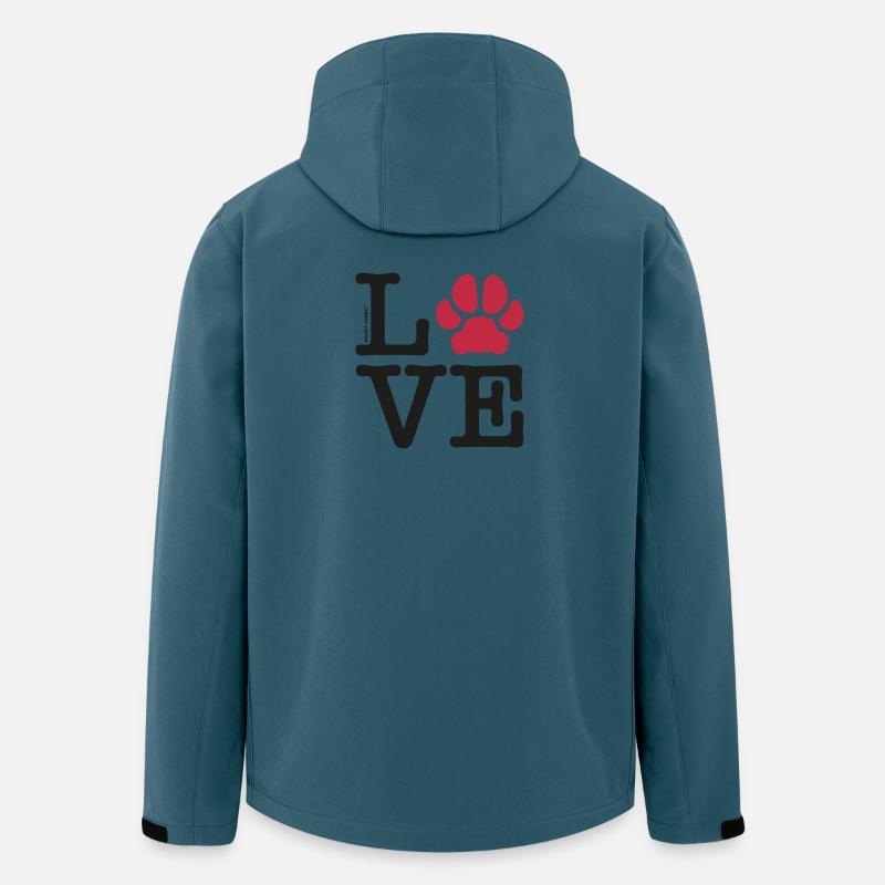 LIEBE - Recycelte Männer Softshell-Jacke von Stanley/Stella - Dunkles Petrol