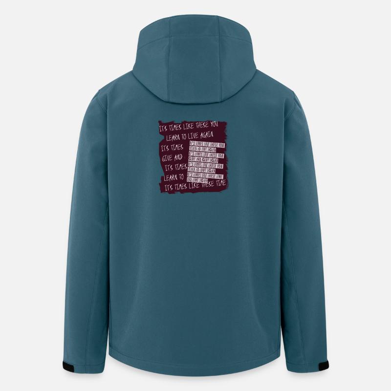 Learn to Live Again Banner - Recycelte Männer Softshell-Jacke von Stanley/Stella - Dunkles Petrol