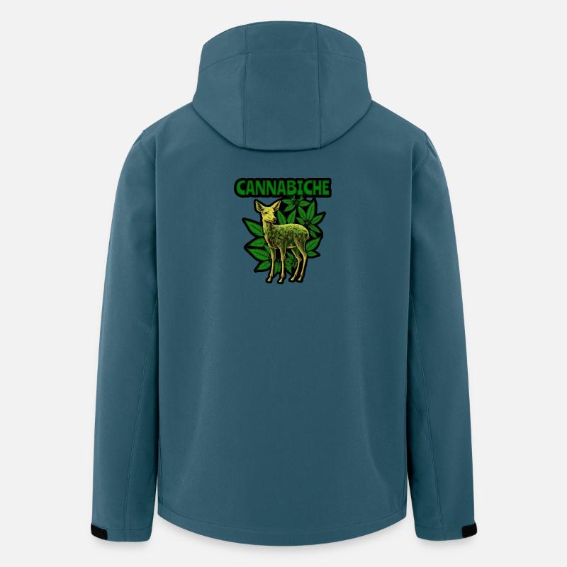Cannabiche 02 - Recycelte Männer Softshell-Jacke von Stanley/Stella - Dunkles Petrol