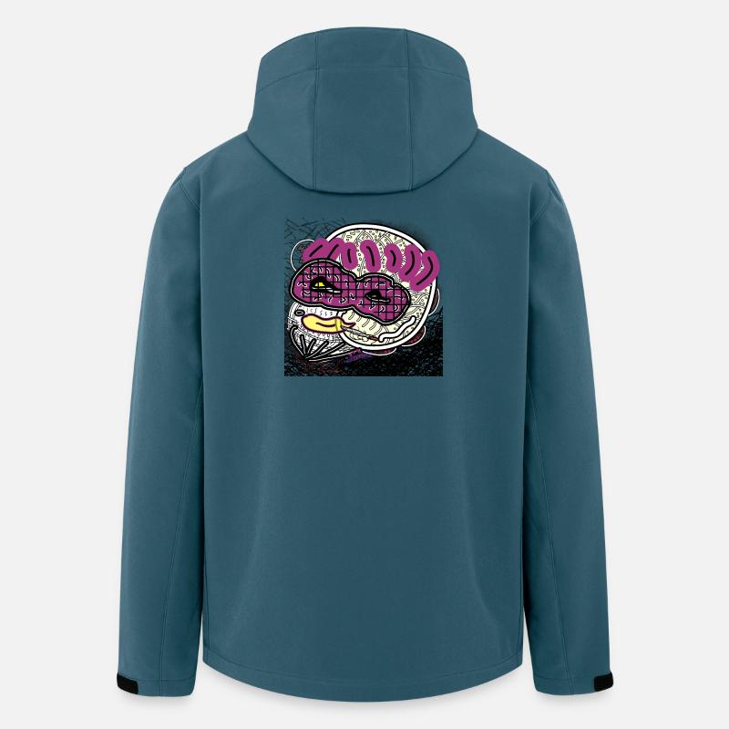 Comic-Mann - Recycelte Männer Softshell-Jacke von Stanley/Stella - Dunkles Petrol