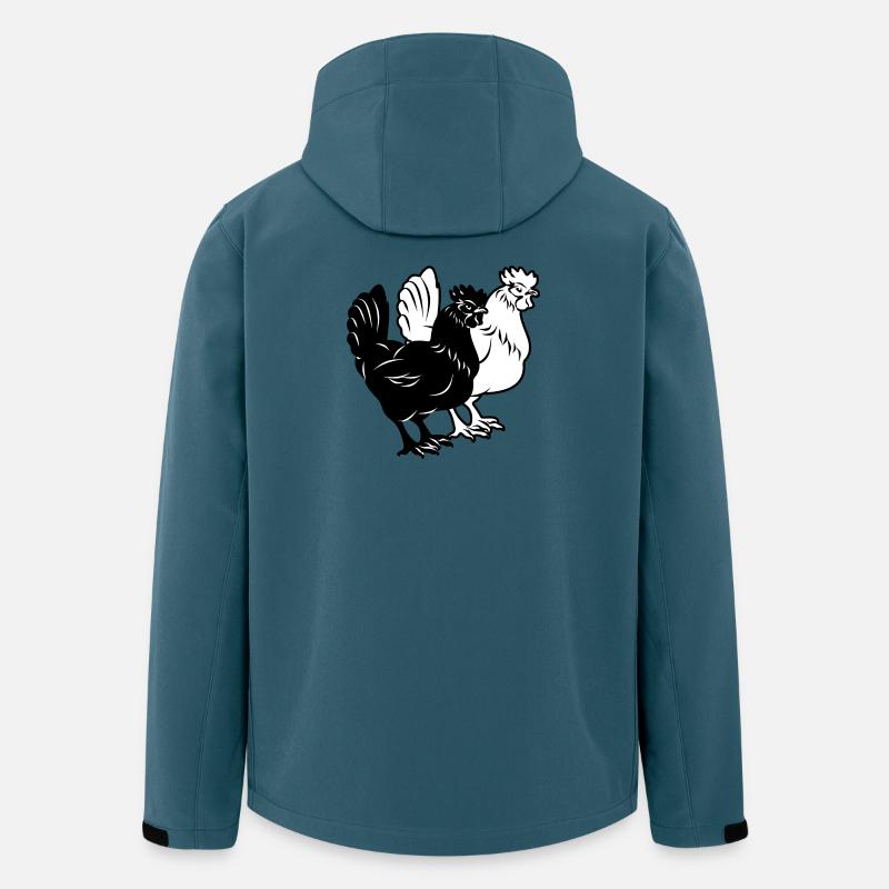 Zwei Hühner - Recycelte Männer Softshell-Jacke von Stanley/Stella - Dunkles Petrol