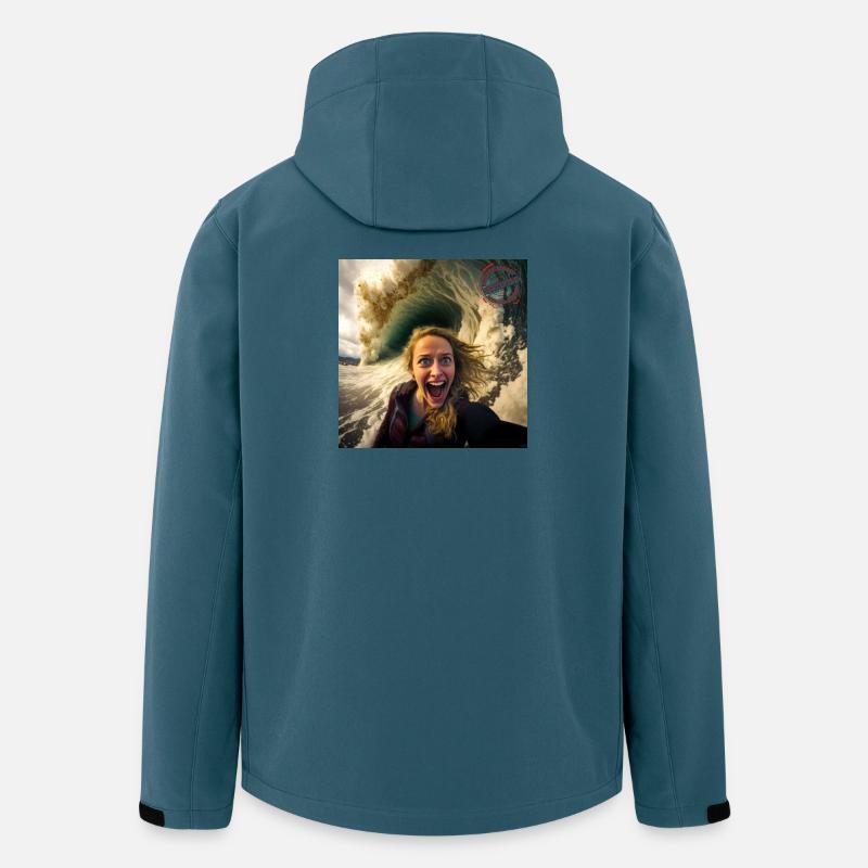 Stefie Selfie Addict zertifiziert - Recycelte Männer Softshell-Jacke von Stanley/Stella - Dunkles Petrol