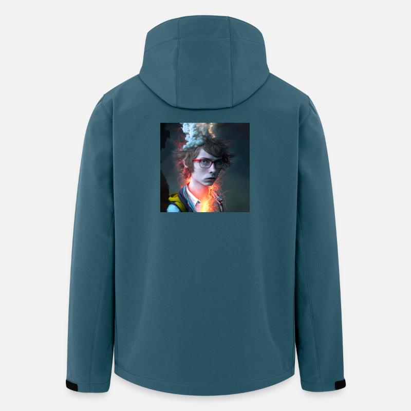 Porträt elektrik 08 - Recycelte Männer Softshell-Jacke von Stanley/Stella - Dunkles Petrol