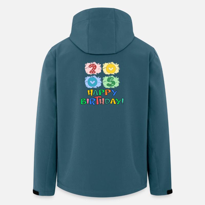 Anniversaire 2005 - Veste softshell homme en polyester recyclé Stanley/Stella - bleu pétrole foncé