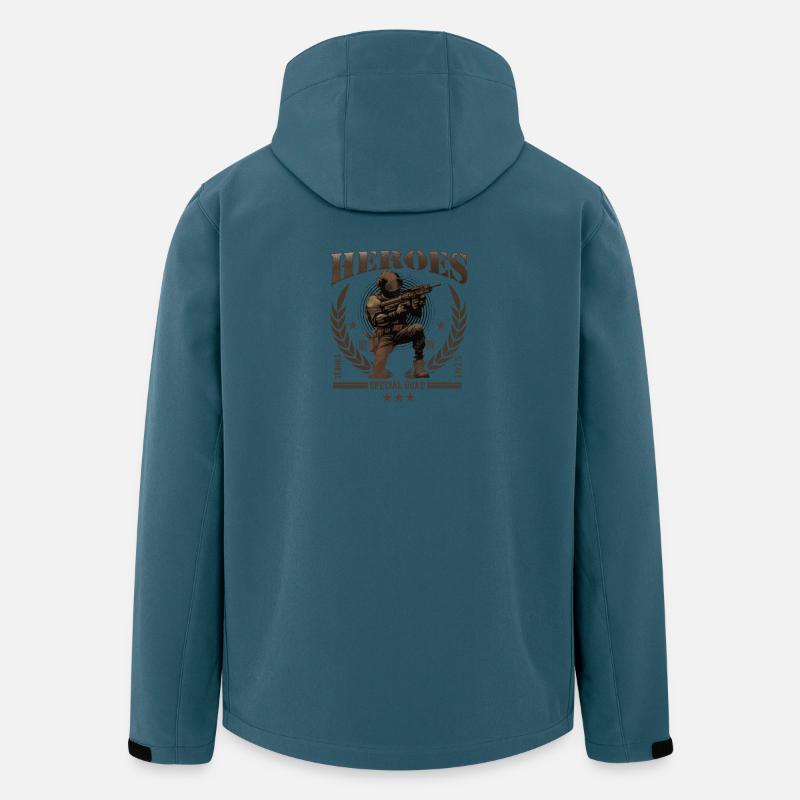 Militär, Armee, Soldat - Recycelte Männer Softshell-Jacke von Stanley/Stella - Dunkles Petrol