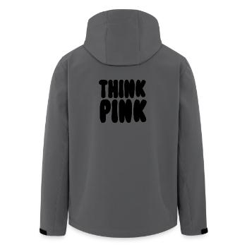 Think Pink - Recycelte Männer Softshell-Jacke von Stanley/Stella - Dunkles Petrol - Hinten - AI Model Male 185 light (185cm)