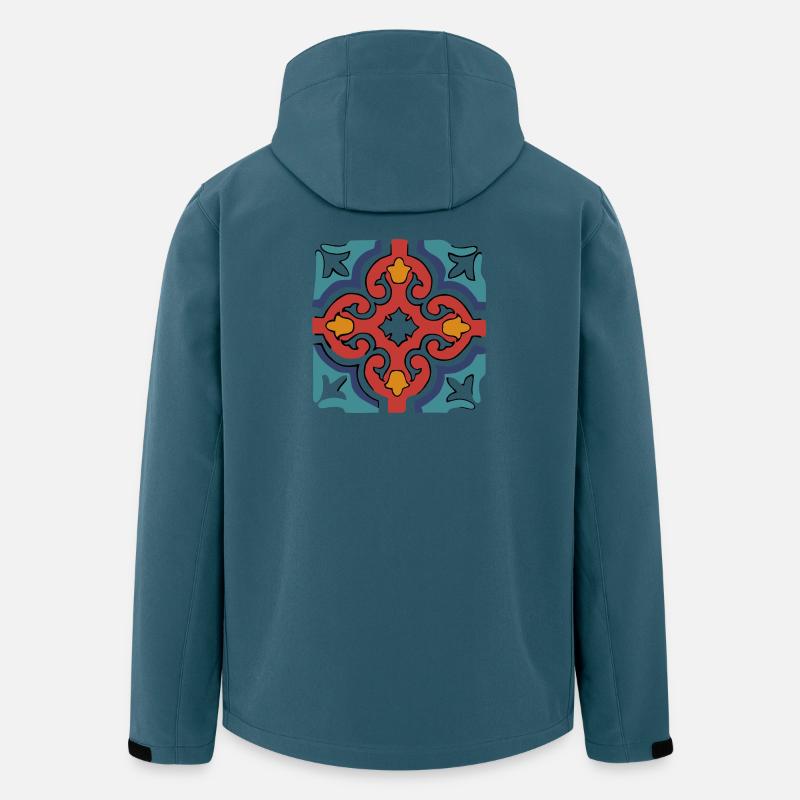 Céramique de Jordanie 1 - Veste softshell homme en polyester recyclé Stanley/Stella - bleu pétrole foncé