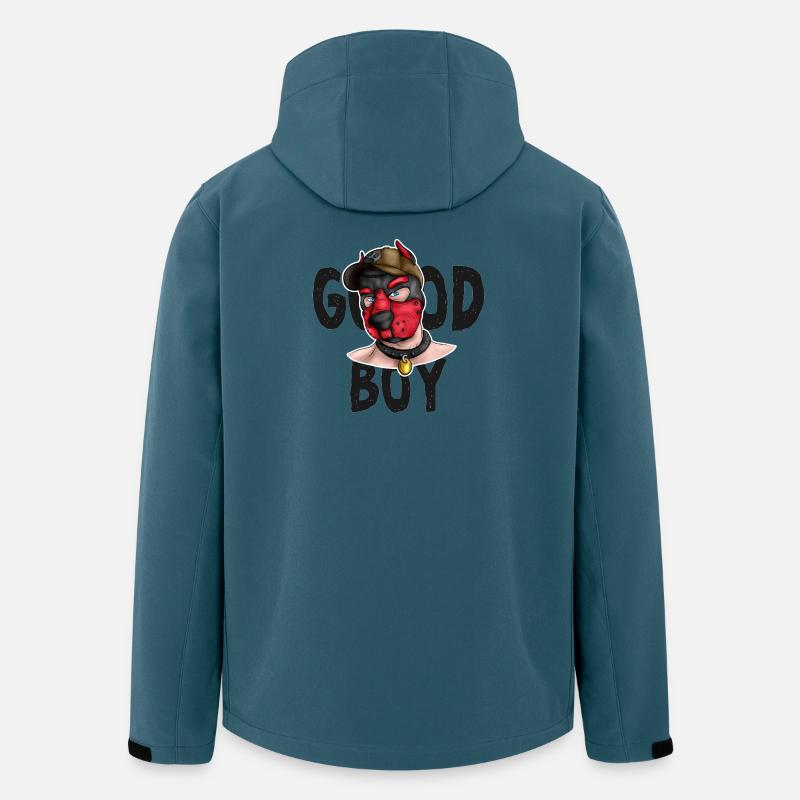 GoodBoyRed - Recycelte Männer Softshell-Jacke von Stanley/Stella - Dunkles Petrol