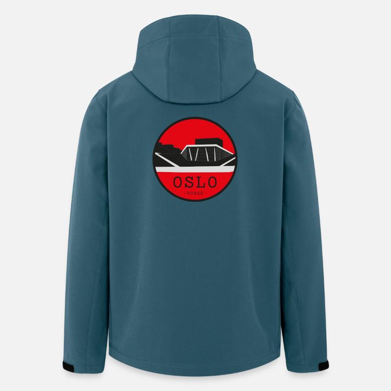 Oslo Operahus Silhouette - Recycelte Männer Softshell-Jacke von Stanley/Stella - Dunkles Petrol