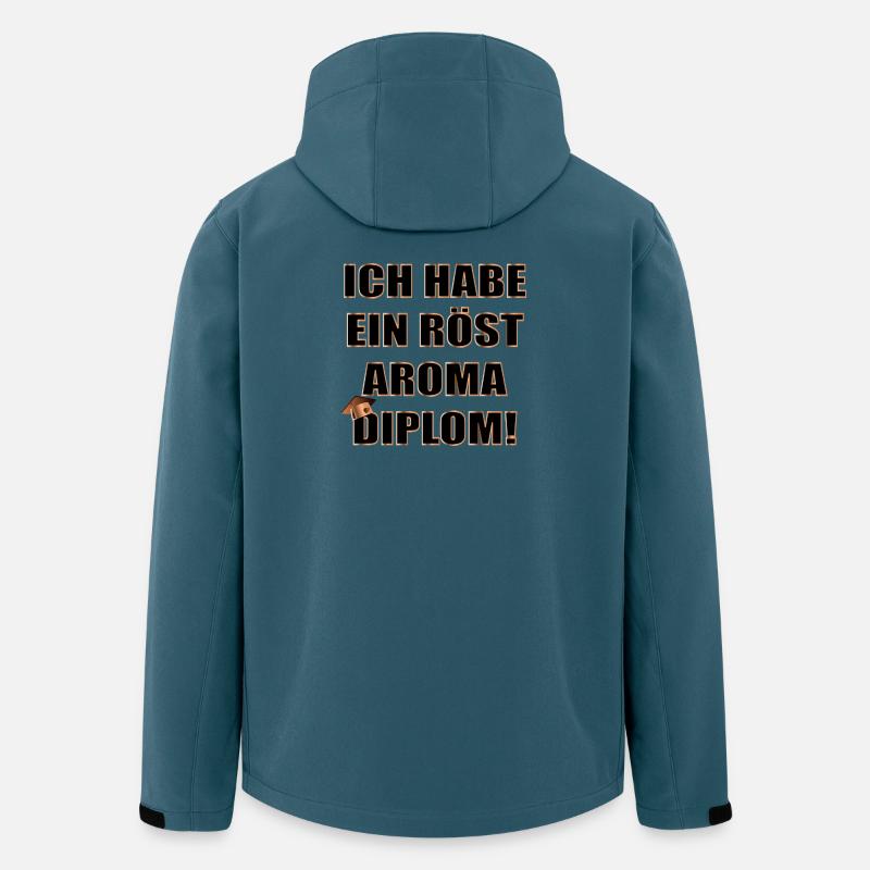 Grill Diplom Abschluss - Recycelte Männer Softshell-Jacke von Stanley/Stella - Dunkles Petrol