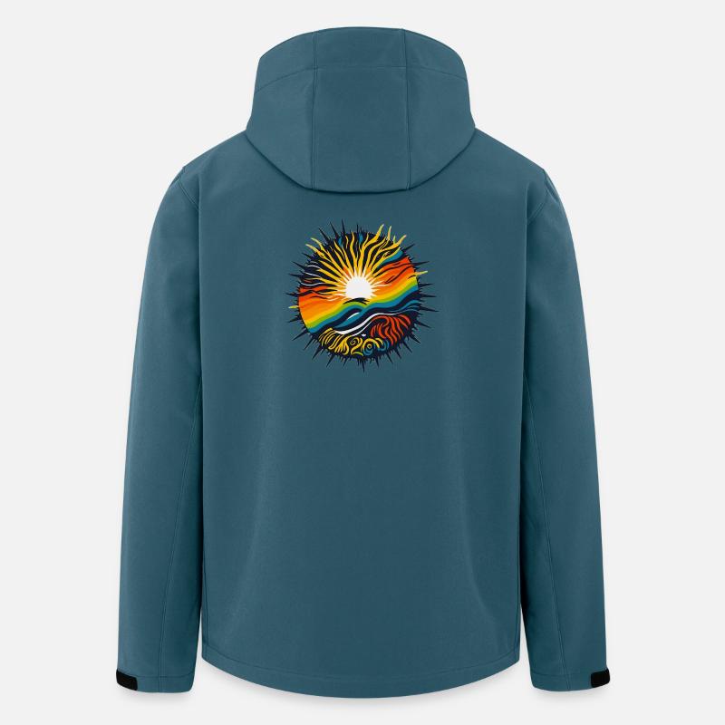positive Energie - Recycelte Männer Softshell-Jacke von Stanley/Stella - Dunkles Petrol