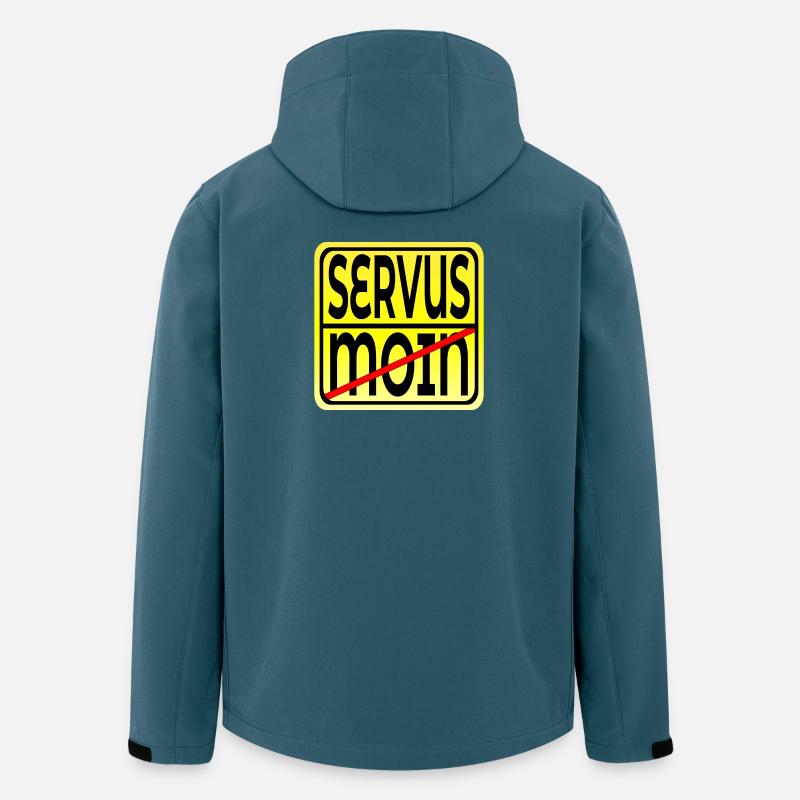 UMZUG HAMBURG BAYERN - Recycelte Männer Softshell-Jacke von Stanley/Stella - Dunkles Petrol