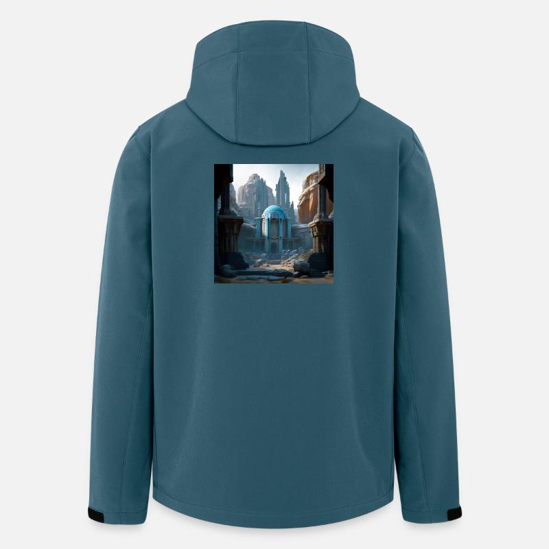 Stadt 01 - Recycelte Männer Softshell-Jacke von Stanley/Stella - Dunkles Petrol