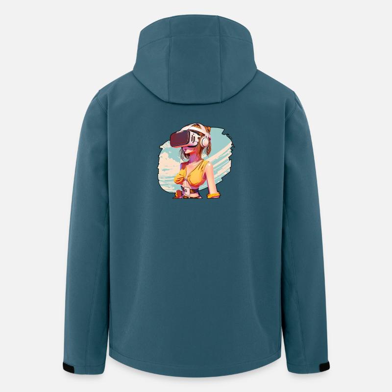 Mädchen VR 01 - Recycelte Männer Softshell-Jacke von Stanley/Stella - Dunkles Petrol