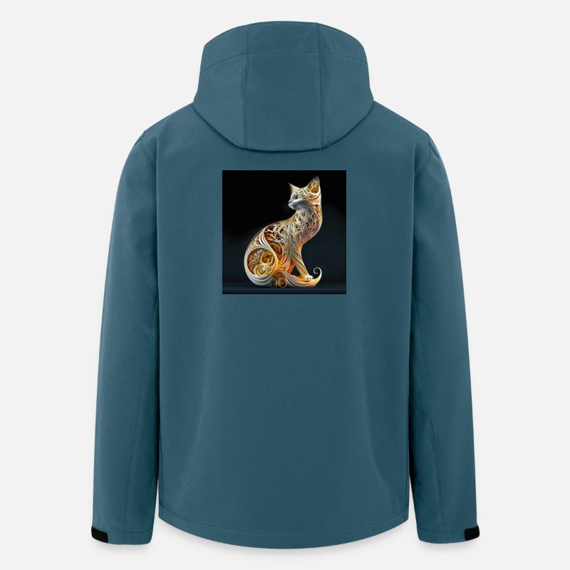 Kat 01 - Recycelte Männer Softshell-Jacke von Stanley/Stella - Dunkles Petrol