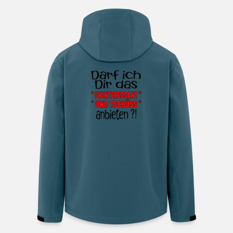 TSCHÜSS ABSCHIED SPRUCH - Recycelte Männer Softshell-Jacke von Stanley/Stella - Dunkles Petrol
