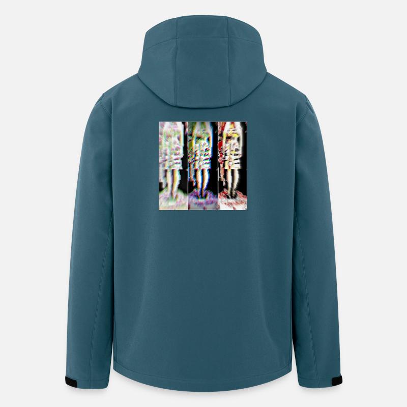 Digitale Pixelkunst woman - Recycelte Männer Softshell-Jacke von Stanley/Stella - Dunkles Petrol