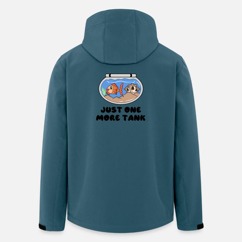 Aquarium Goldfisch Statement Haustiere Heimtier - Recycelte Männer Softshell-Jacke von Stanley/Stella - Dunkles Petrol