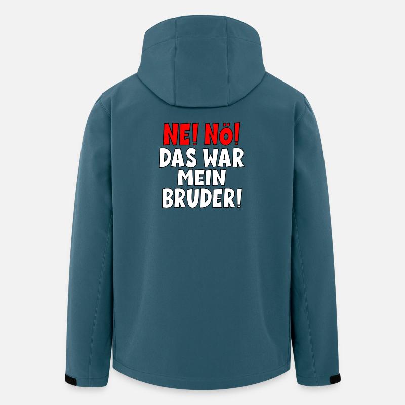 SCHULD BRUDER - Recycelte Männer Softshell-Jacke von Stanley/Stella - Dunkles Petrol