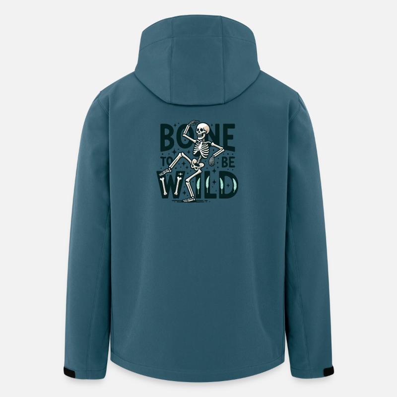 Bone to be wild - Recycelte Männer Softshell-Jacke von Stanley/Stella - Dunkles Petrol