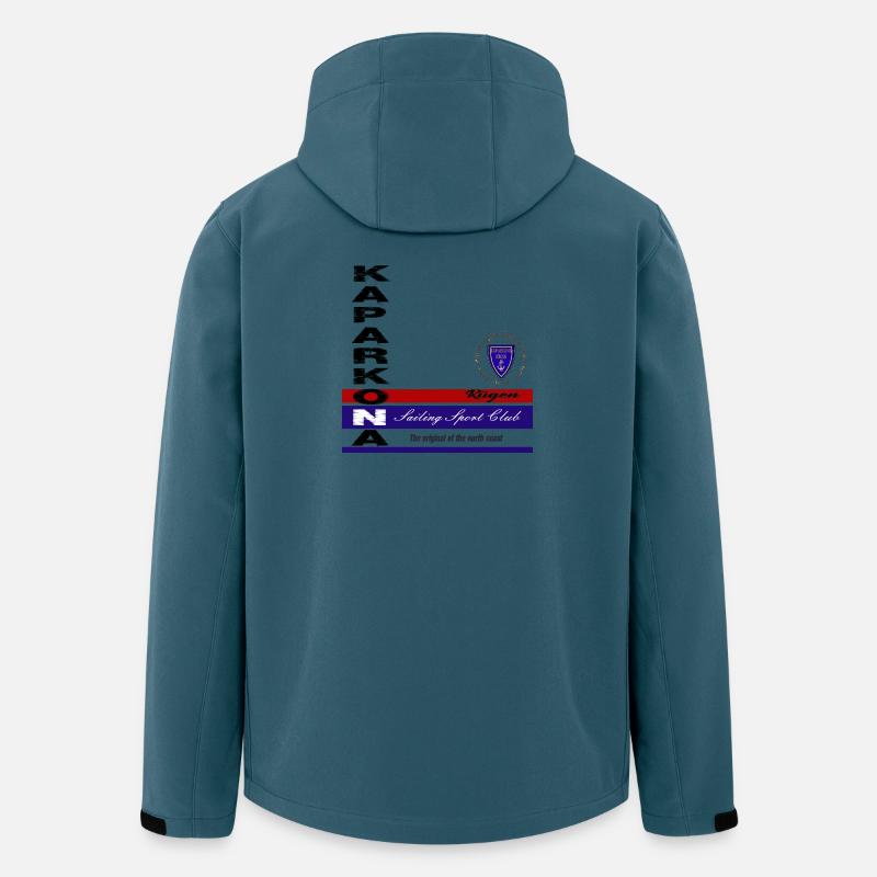 Rügen Segel Klub Emblem - Recycelte Männer Softshell-Jacke von Stanley/Stella - Dunkles Petrol