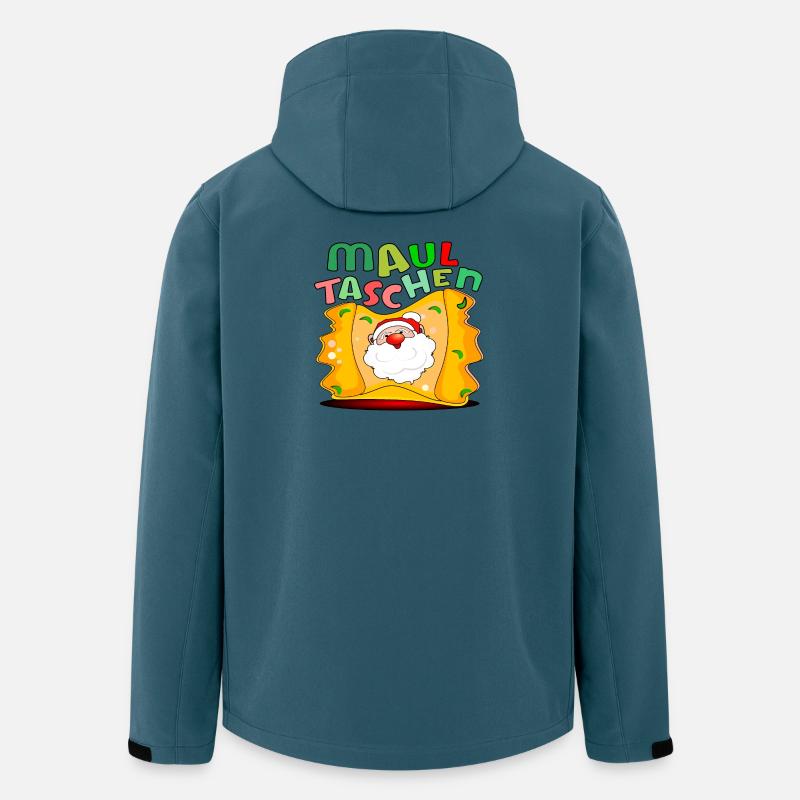 WEIHNACHTEN MAULTASCHEN - Recycelte Männer Softshell-Jacke von Stanley/Stella - Dunkles Petrol