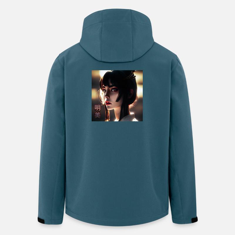 AKEMI Strahlende Schönheit - Recycelte Männer Softshell-Jacke von Stanley/Stella - Dunkles Petrol