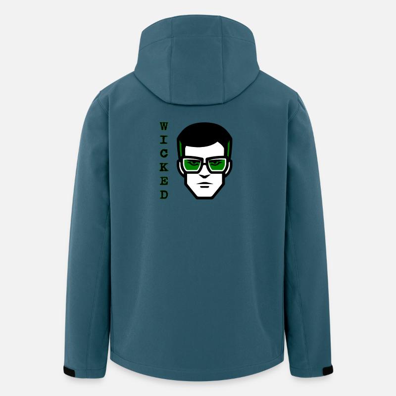 Roger Wicked - Recycelte Männer Softshell-Jacke von Stanley/Stella - Dunkles Petrol