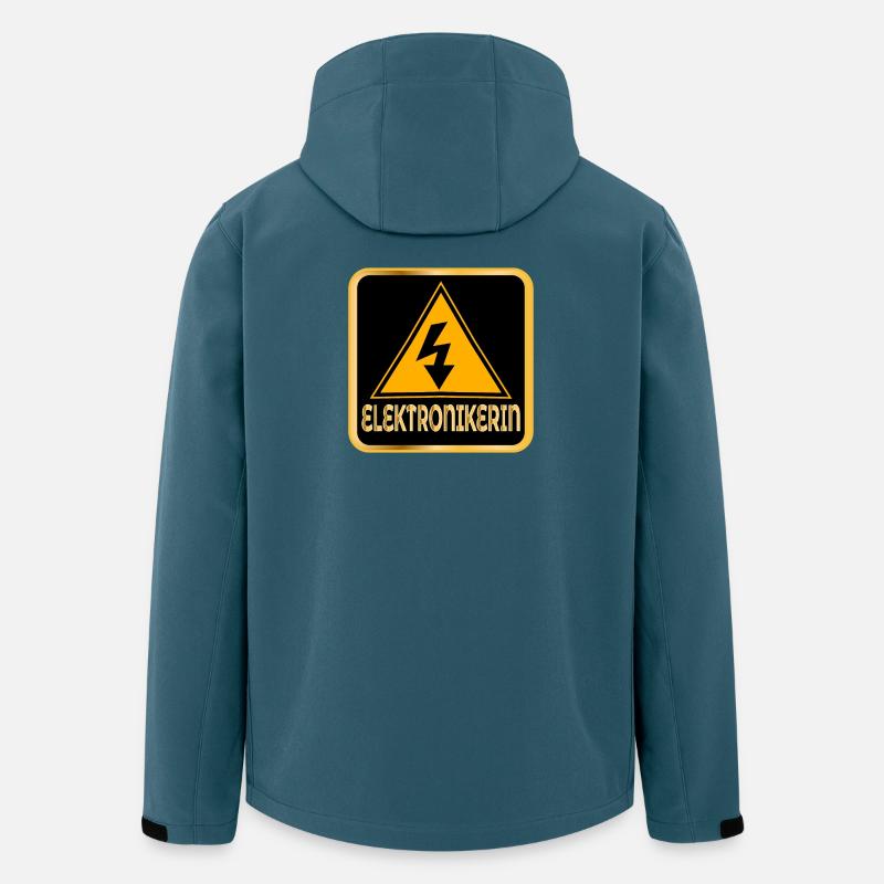 ELEKTRONIKERIN - AUSBILDUNG BERUFE - Recycelte Männer Softshell-Jacke von Stanley/Stella - Dunkles Petrol