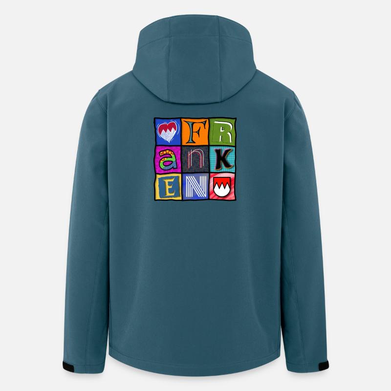 Franken - Pop-Art - cool - Recycelte Männer Softshell-Jacke von Stanley/Stella - Dunkles Petrol