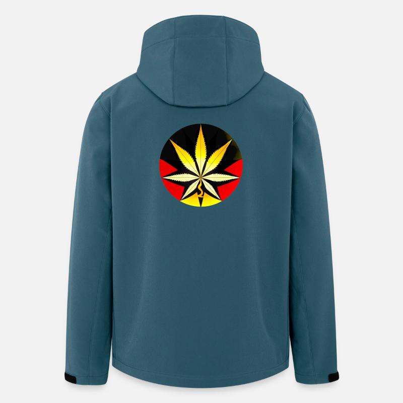 Grüne Welle 2024 - Recycelte Männer Softshell-Jacke von Stanley/Stella - Dunkles Petrol