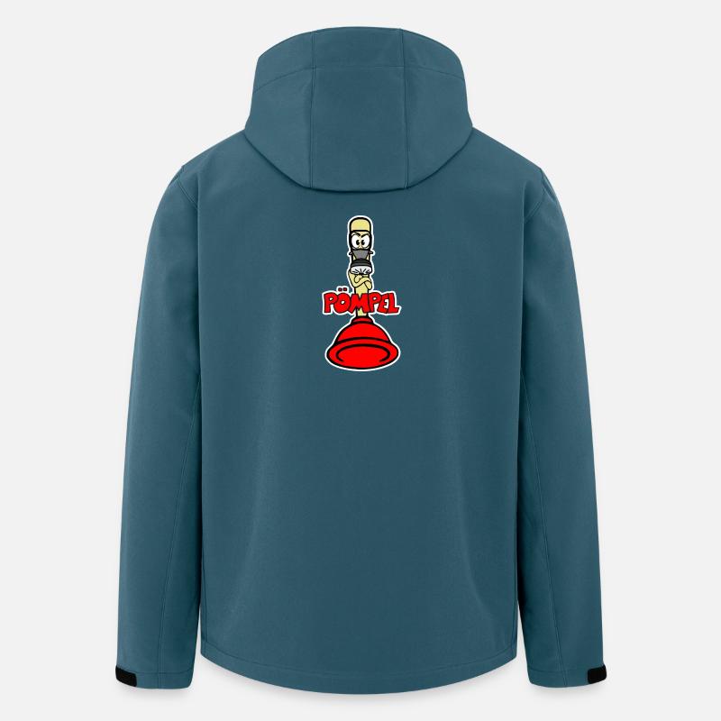 Pömpel - Recycelte Männer Softshell-Jacke von Stanley/Stella - Dunkles Petrol