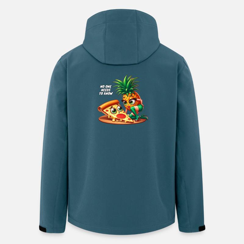 Pizza Hawaii - Recycelte Männer Softshell-Jacke von Stanley/Stella - Dunkles Petrol