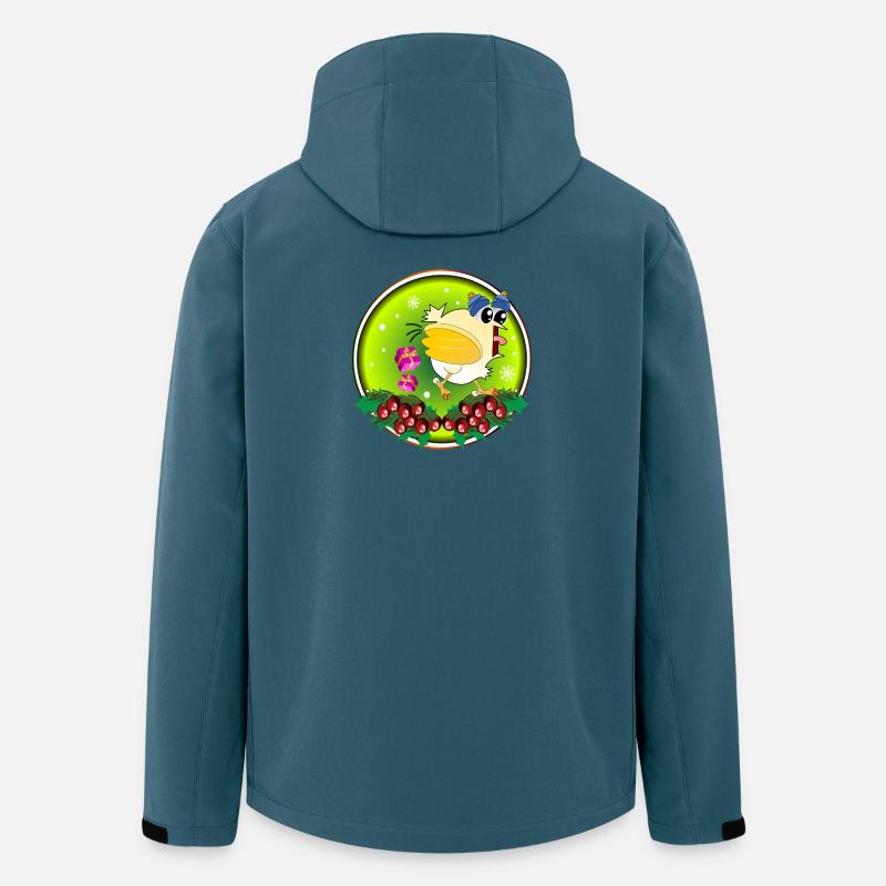 WEIHNACHTEN HÜHNER - Recycelte Männer Softshell-Jacke von Stanley/Stella - Dunkles Petrol