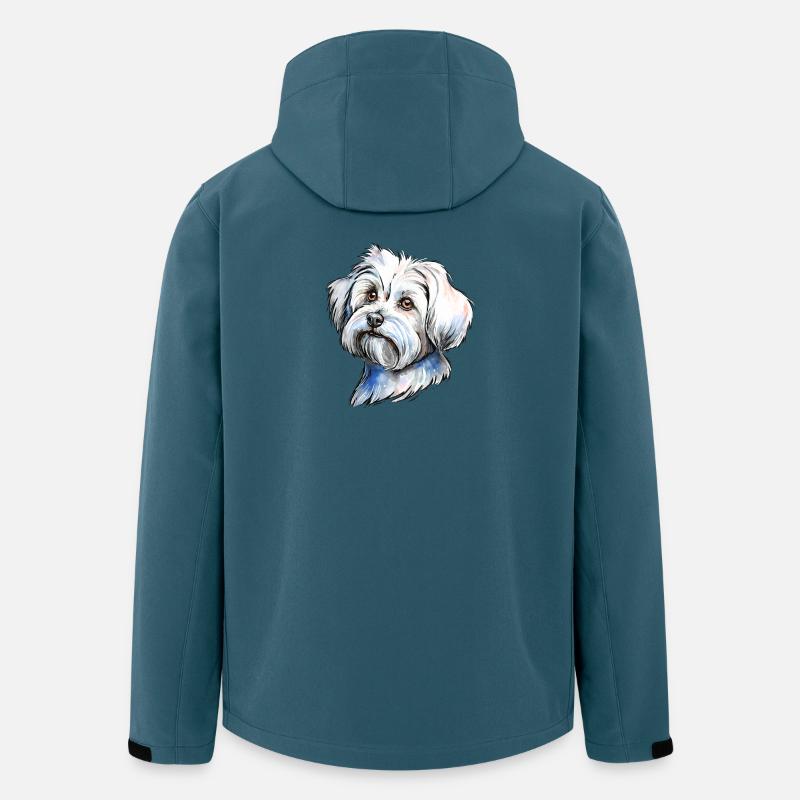 Malteser Portrait - Recycelte Männer Softshell-Jacke von Stanley/Stella - Dunkles Petrol