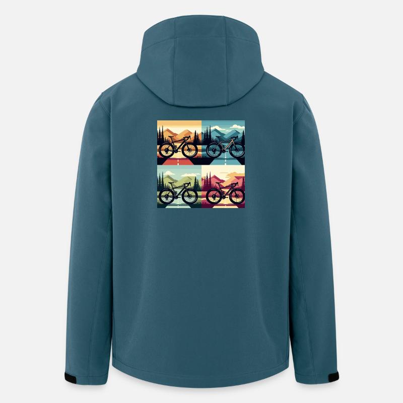 Gravel Four Seasons - Stanley/Stella herre softshelljakke i genanvendt polyester - mørk petrol