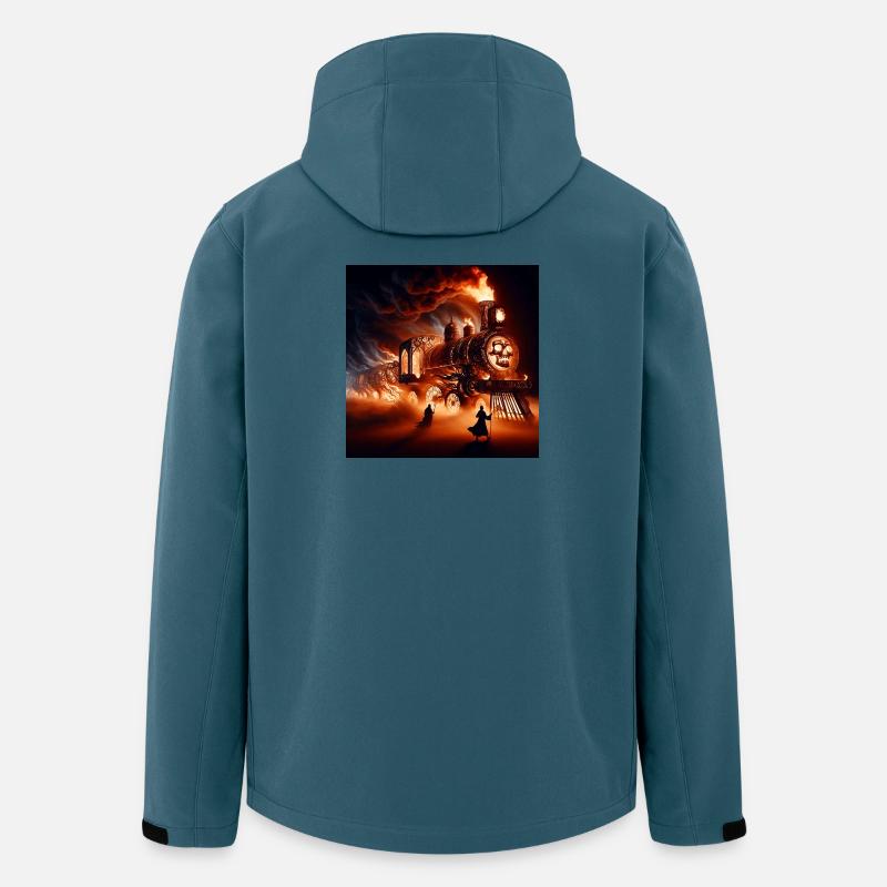 Der Höllenzug - Recycelte Männer Softshell-Jacke von Stanley/Stella - Dunkles Petrol