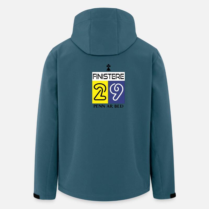 Finistère - Recycelte Männer Softshell-Jacke von Stanley/Stella - Dunkles Petrol