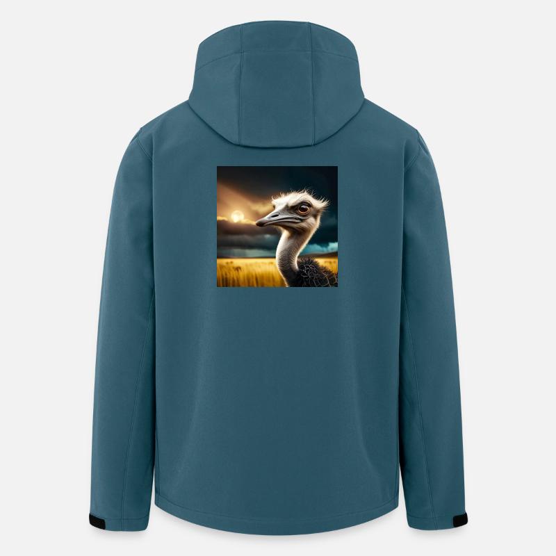 Strauß - Recycelte Männer Softshell-Jacke von Stanley/Stella - Dunkles Petrol