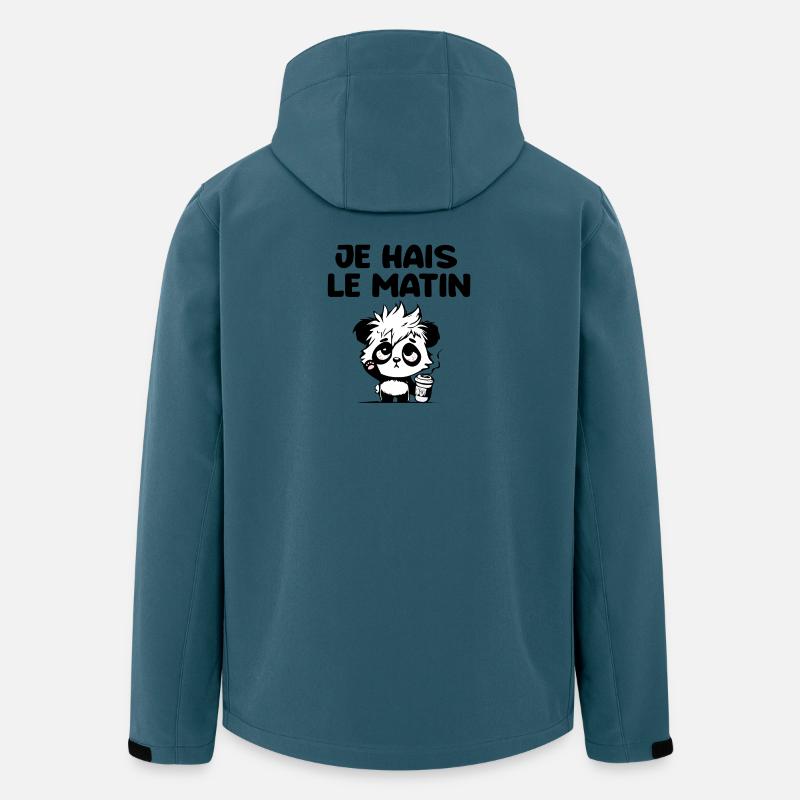 I hate the morning panda - Men’s Recycled Softshell Jacket by Stanley/Stella - stargazer