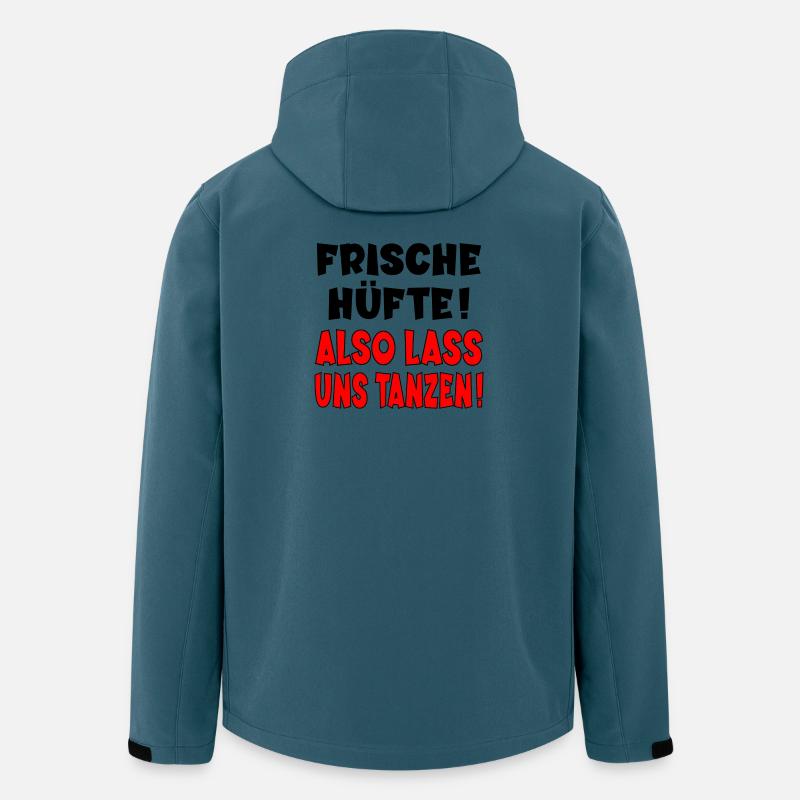 TANZEN TANZPARTNER - LUSTIGE - HÜFTE - Recycelte Männer Softshell-Jacke von Stanley/Stella - Dunkles Petrol