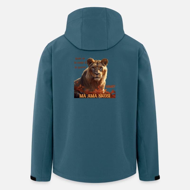 MA AMA NKOSI - KEMET - Recycelte Männer Softshell-Jacke von Stanley/Stella - Dunkles Petrol