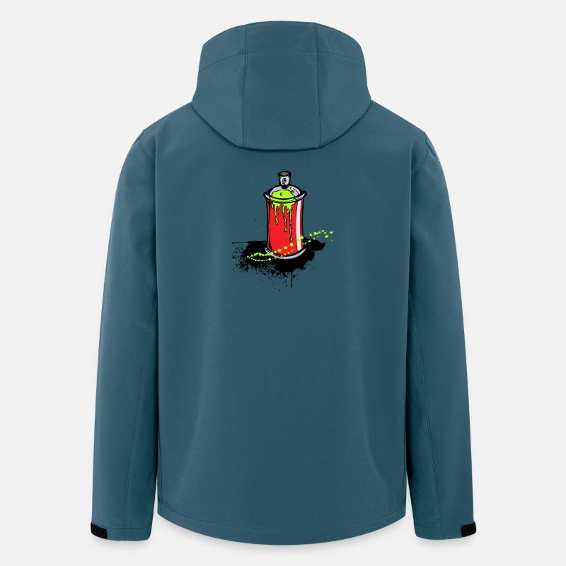 Kunst Strassenkunst Zeichnen Graffiti Spraydose - Recycelte Männer Softshell-Jacke von Stanley/Stella - Dunkles Petrol