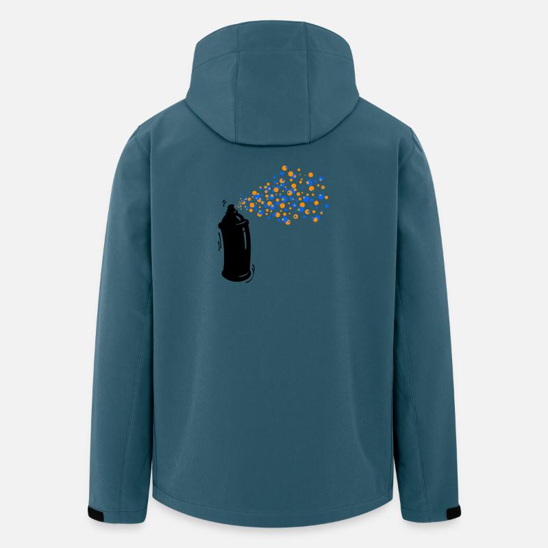 Wildstyle Sprayer Graffti Spraydose Strassenkunst - Recycelte Männer Softshell-Jacke von Stanley/Stella - Dunkles Petrol