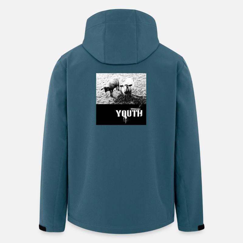 Unschuldige Jugend mit Schaf Motiv - Recycelte Männer Softshell-Jacke von Stanley/Stella - Dunkles Petrol