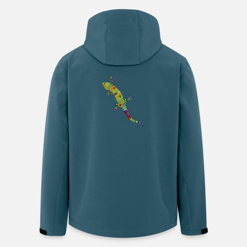 Gecko - Recycelte Männer Softshell-Jacke von Stanley/Stella - Dunkles Petrol