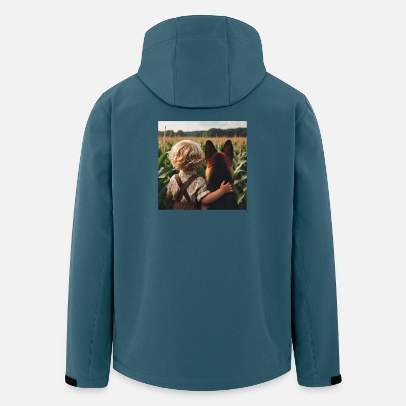 German Shepherd Art - Men’s Recycled Softshell Jacket by Stanley/Stella - stargazer