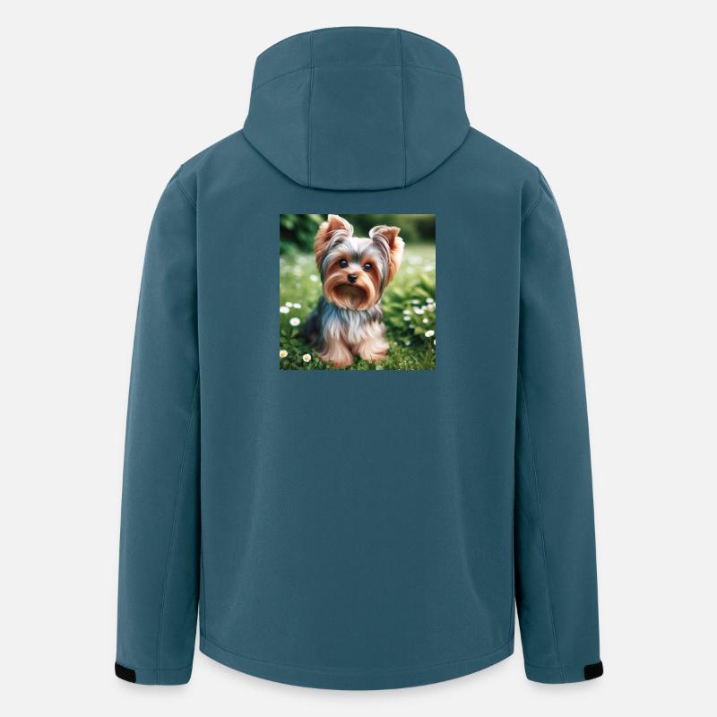 Yorkshire Terrier - Recycelte Männer Softshell-Jacke von Stanley/Stella - Dunkles Petrol